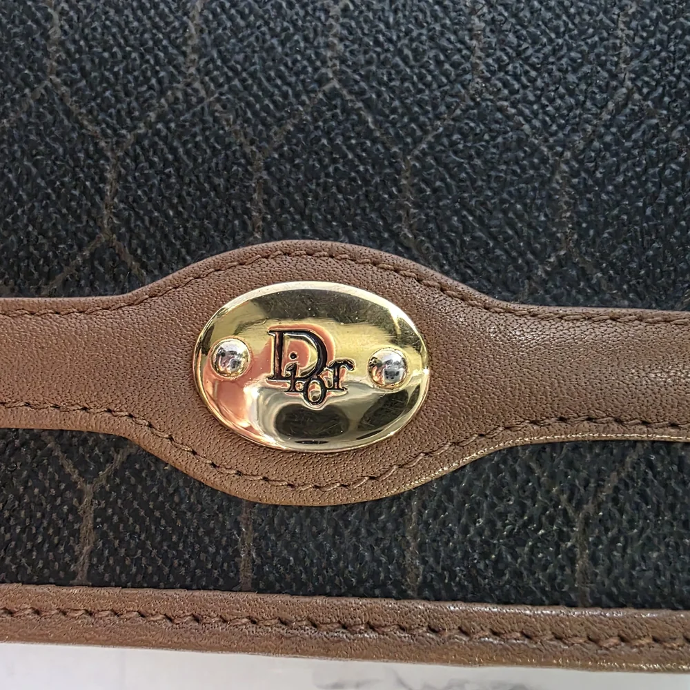 Vintage Christian Dior Honeycomb Monogram Men's Bifold Wallet - Picture 4 of 11